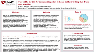 Scientific poster M
