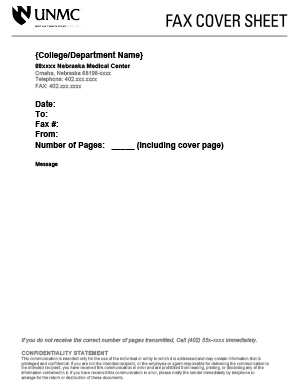 UNMC FaxTemplate