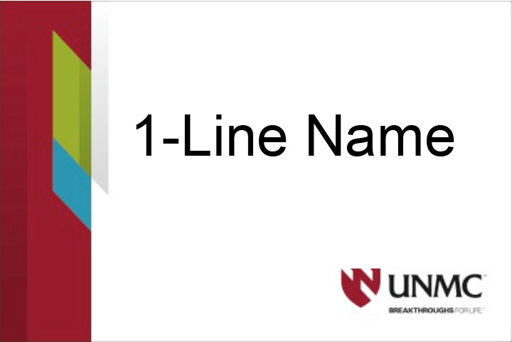 Name plate 6x4