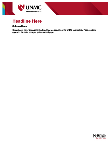 Sample Word Doc UNMC