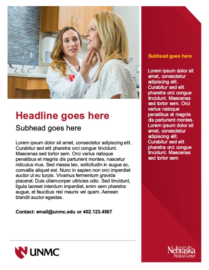 Sidebar Flyer Template Sample
