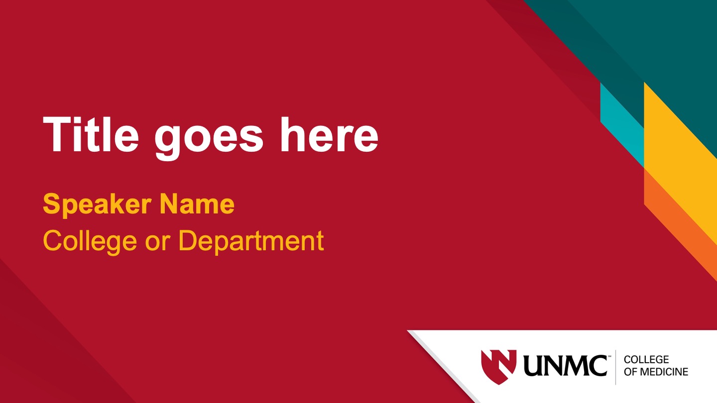 UNMC COM Presentation Widescreen