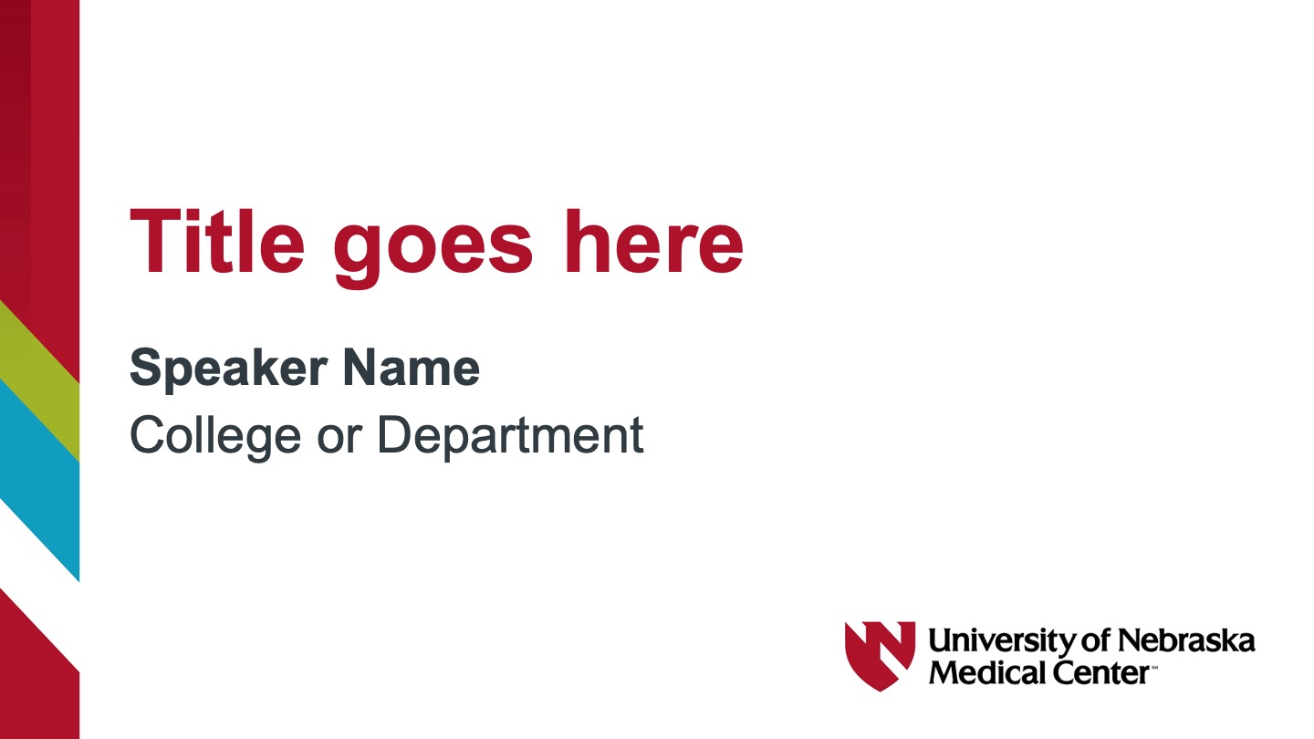 UNMC Presentation basic widescreen